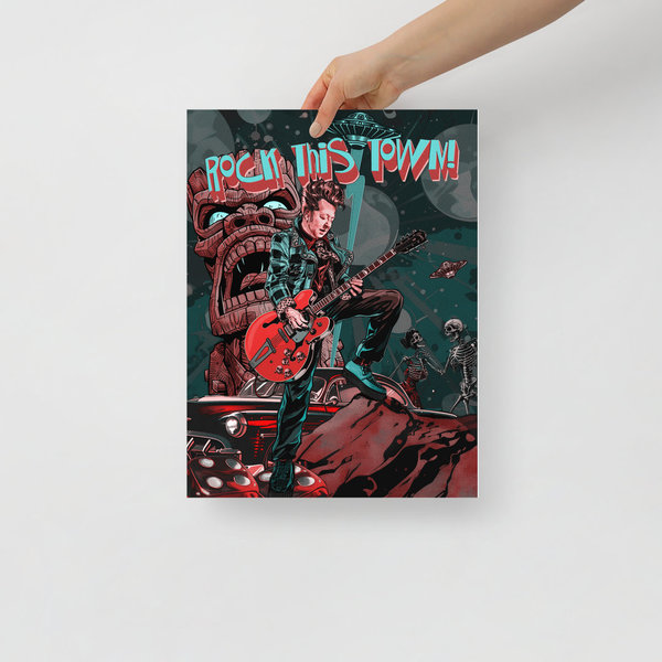 Rock This Town - Art Lithograph